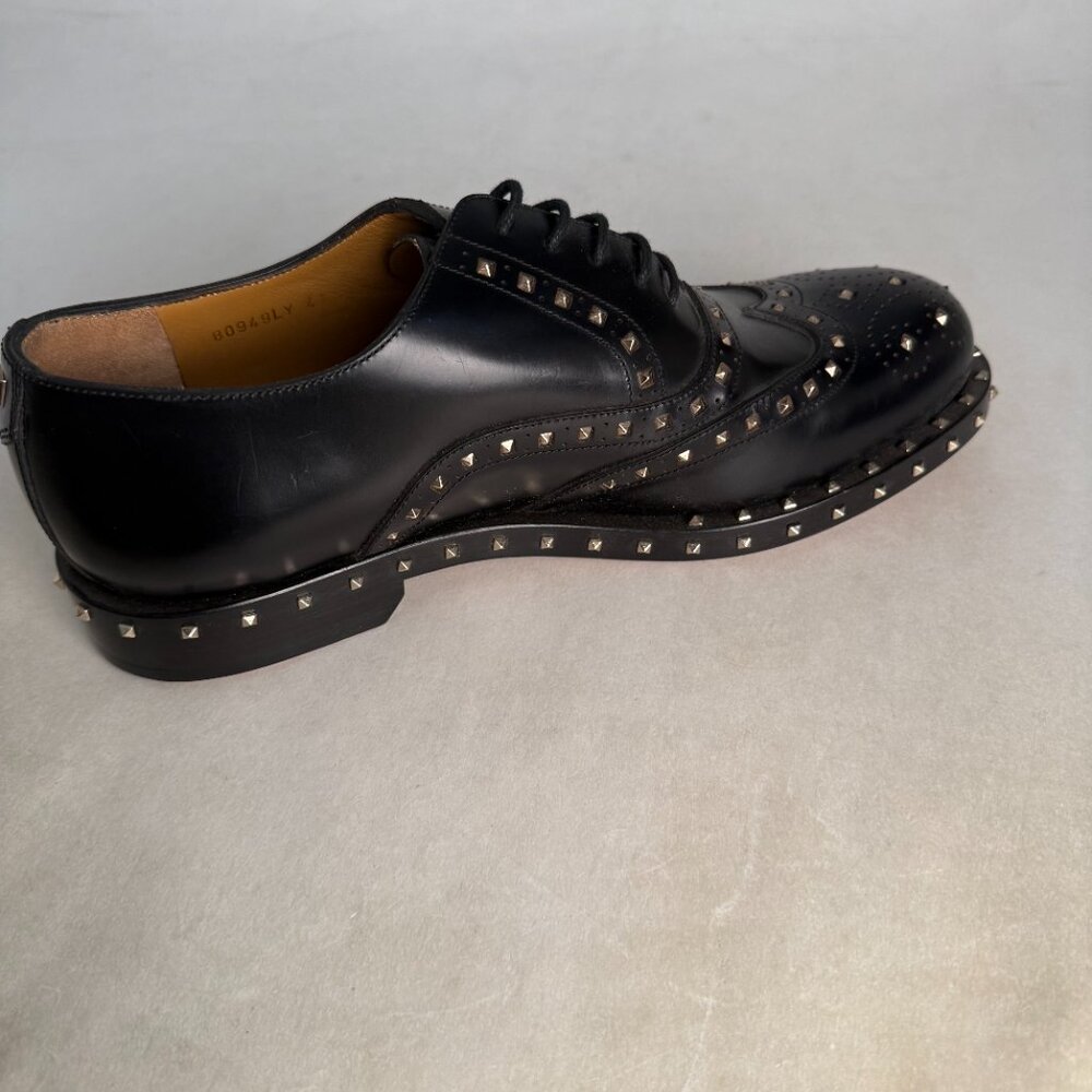 Valentino Garavani LY0S0949 ABG 0NO Men's Dress Shoes Oxford Black Metal - Picture 6 of 8